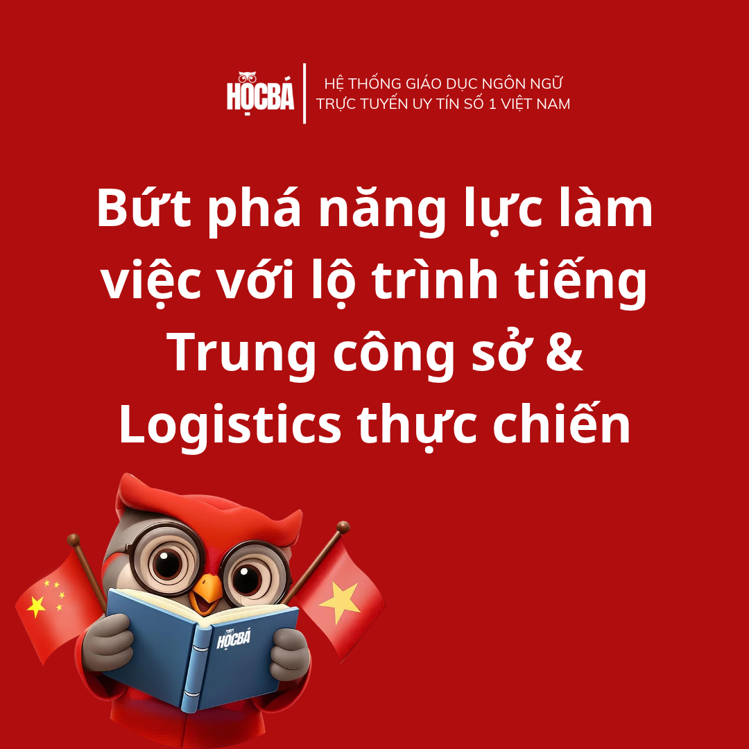 Bứt phá năng lực làm việc với lộ trình tiếng Trung công sở & Logistics thực chiến
